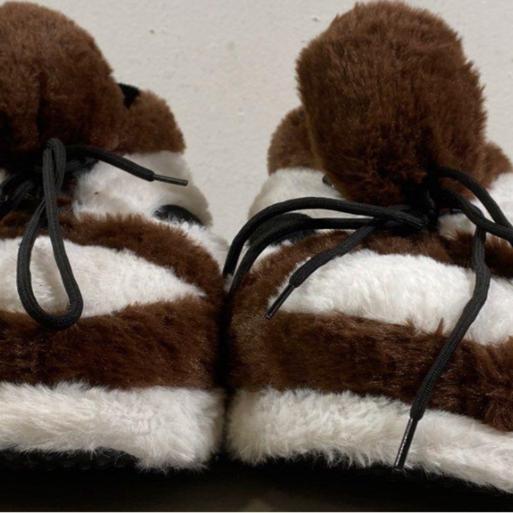 Jordan Plush White and Brown Sneakers - Picture 3 of 9
